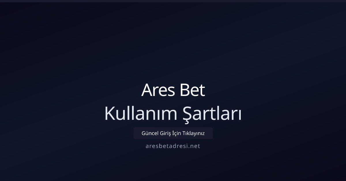 Warner Bahis Kullanım Şartları