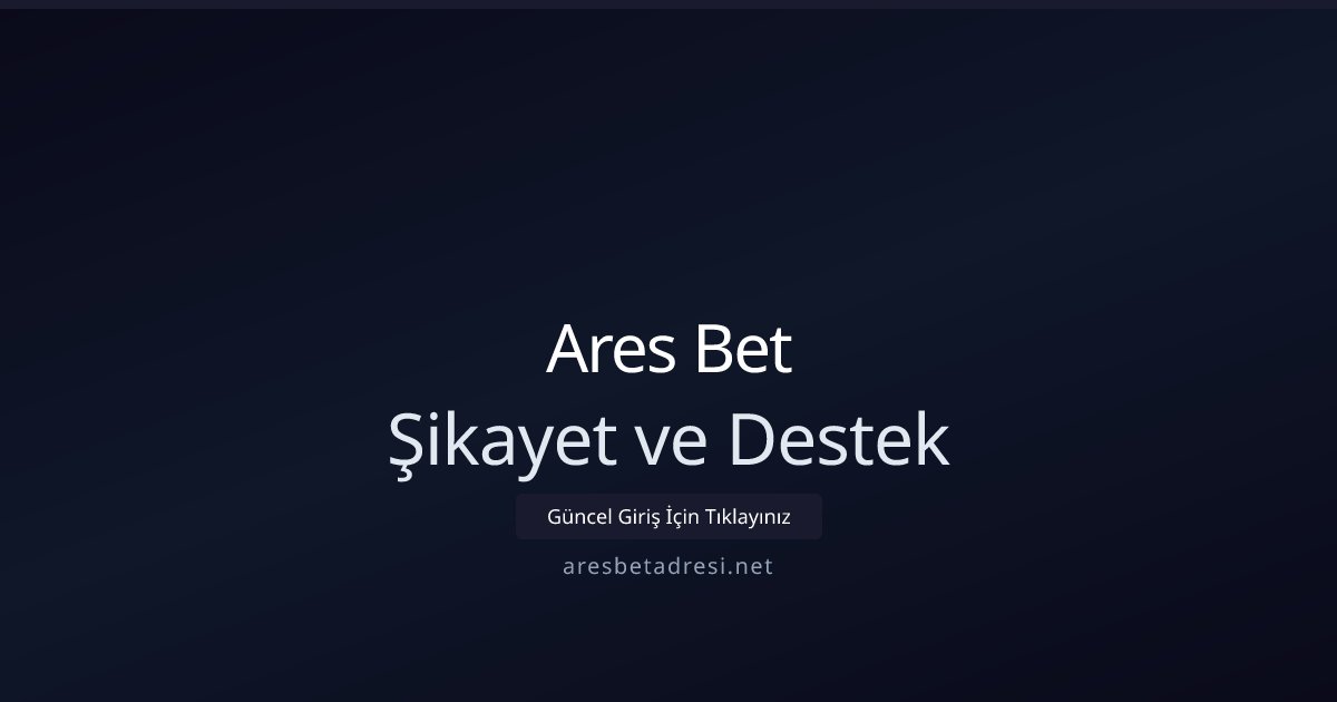 Warner Bahis Şikayet ve Destek